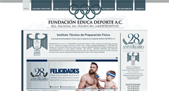Desktop Screenshot of educadeporte.com