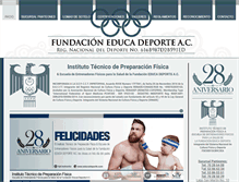 Tablet Screenshot of educadeporte.com